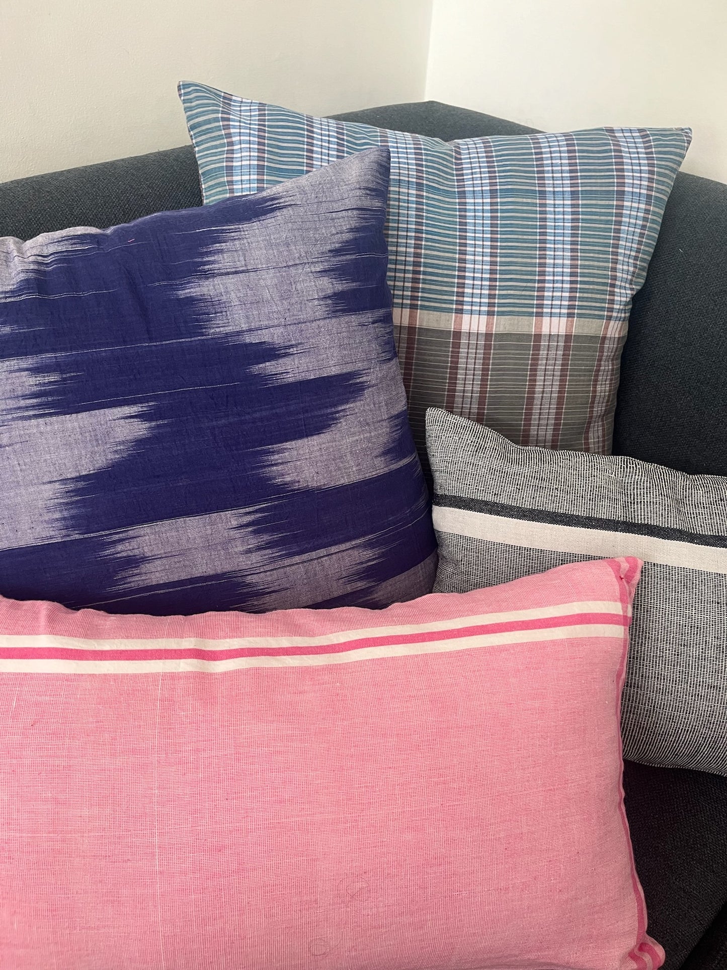 Housse de coussin en coton