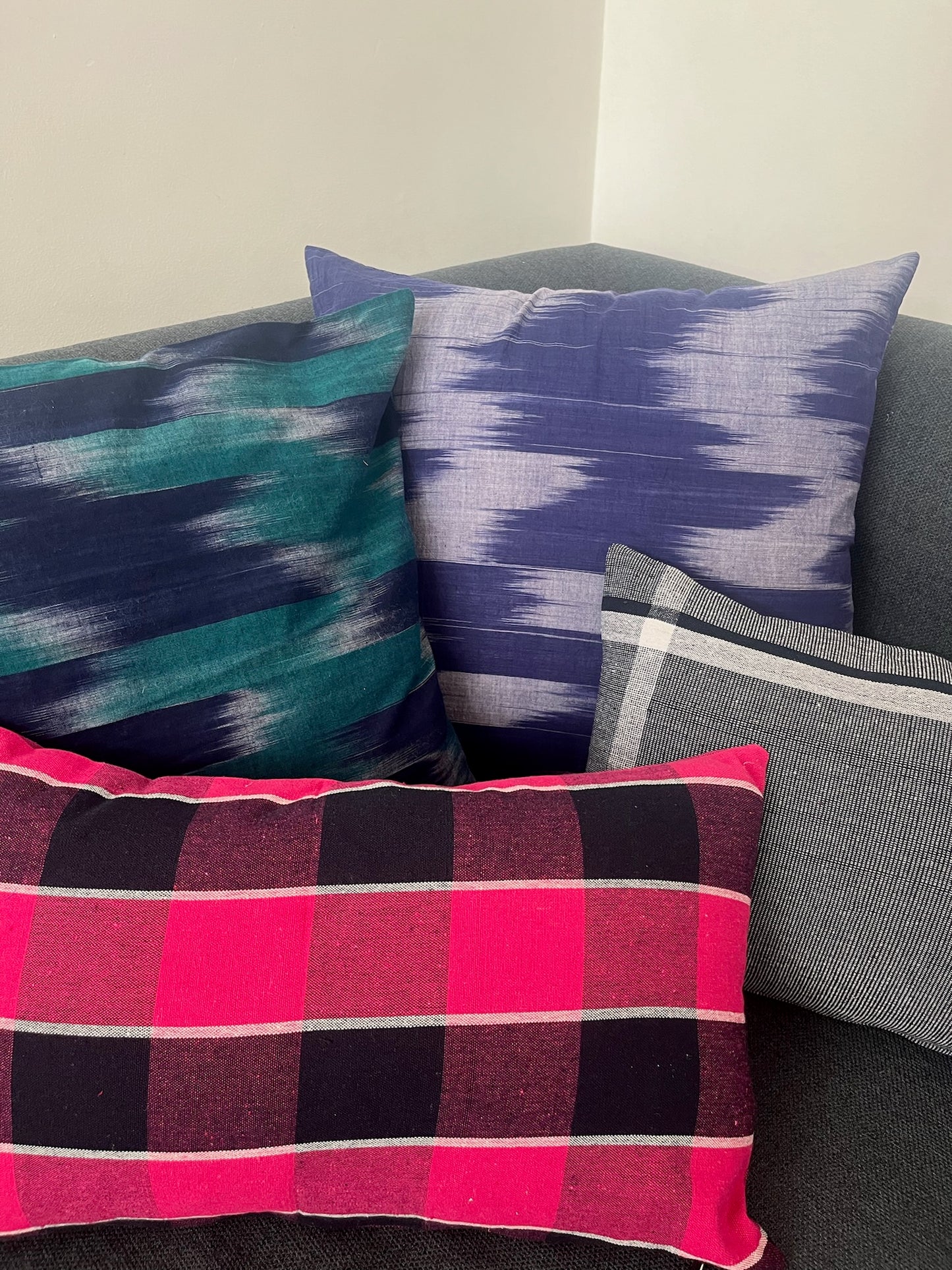 Housse de coussin en coton