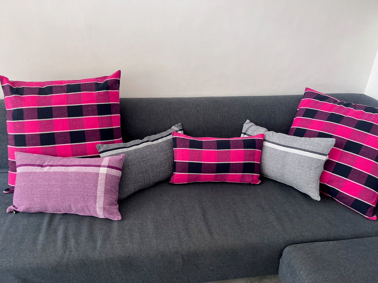 Housse de coussin en coton