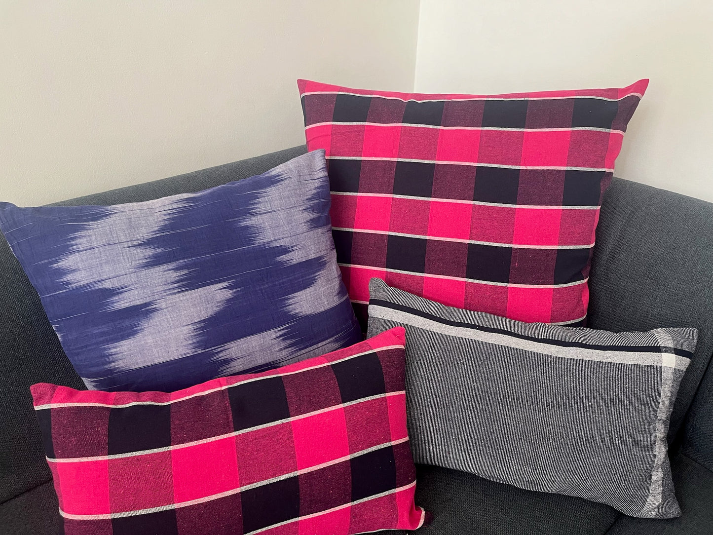 Housse de coussin en coton