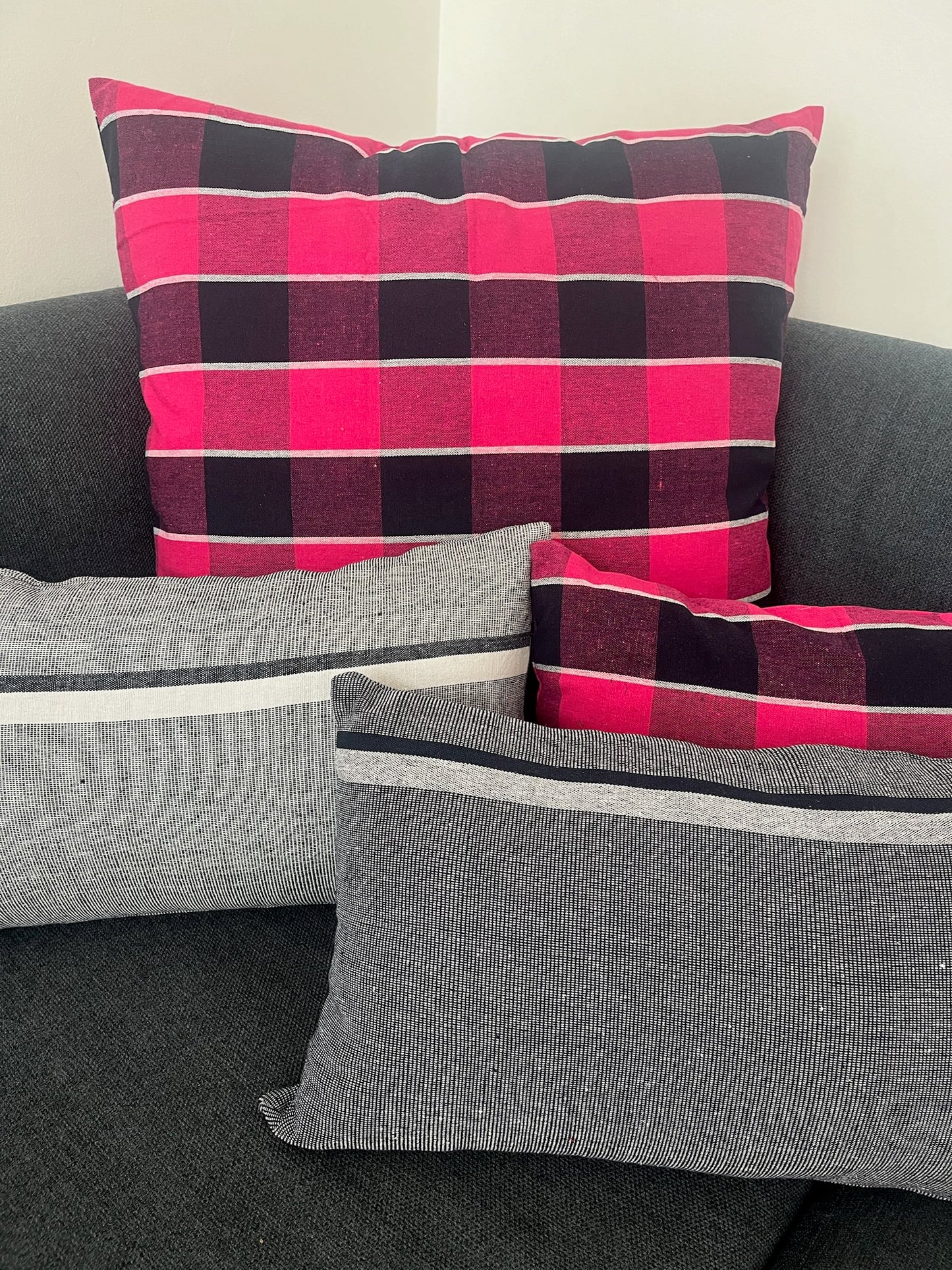 Housse de coussin en coton