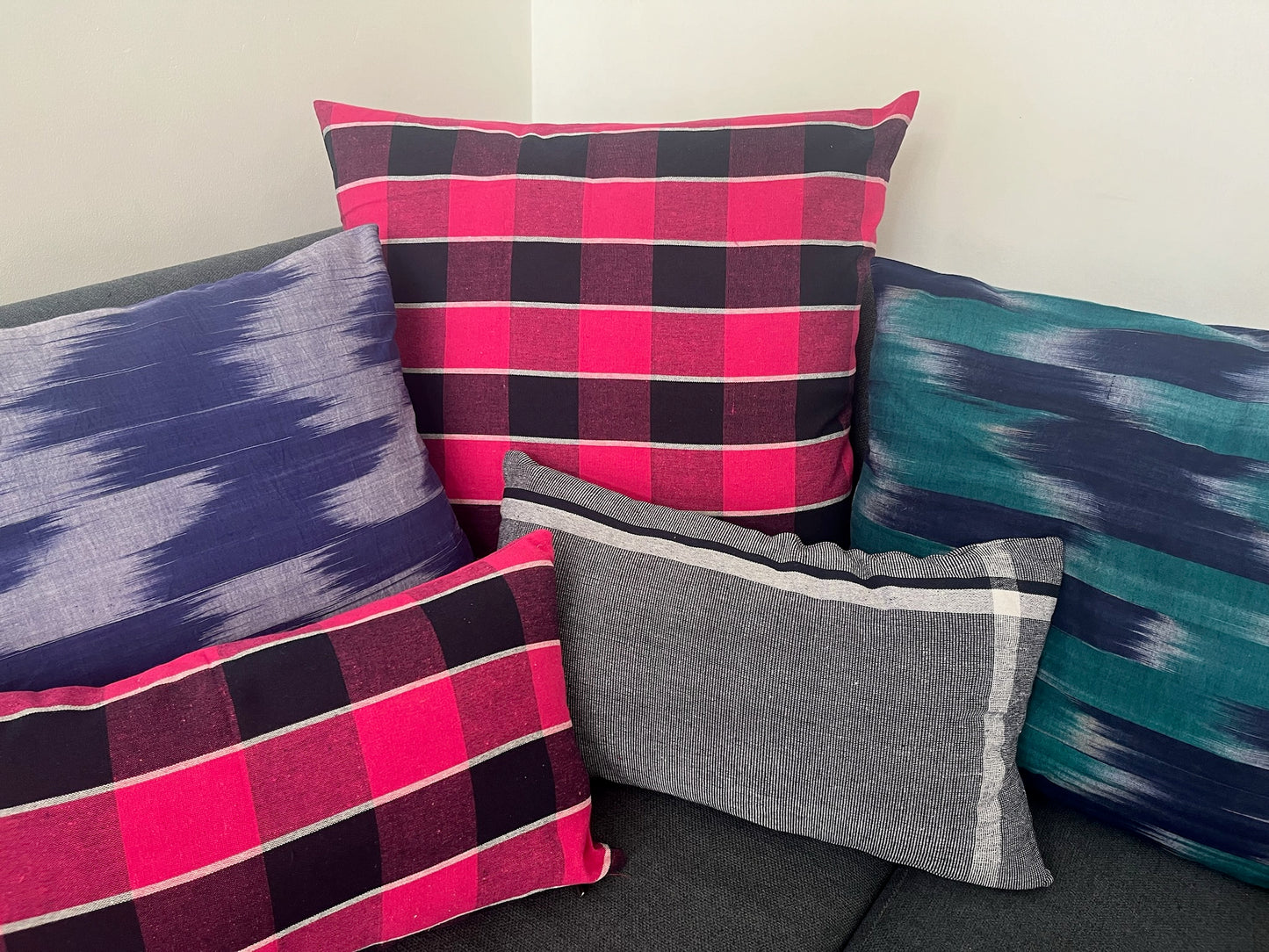 Housse de coussin en coton