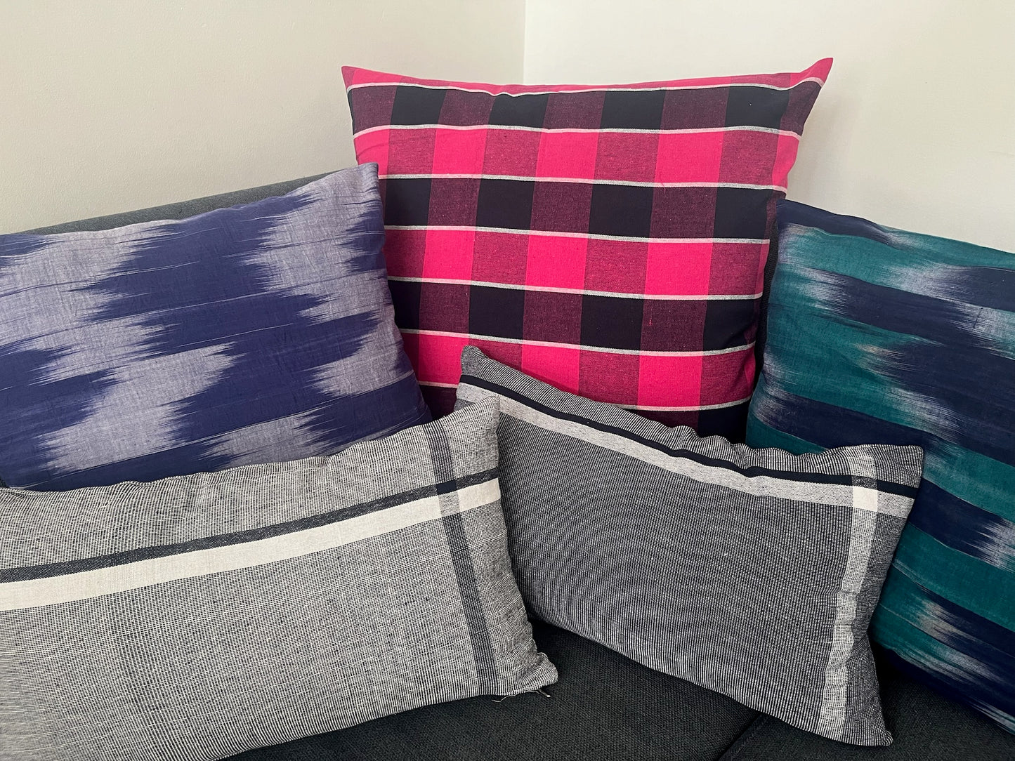 Housse de coussin en coton