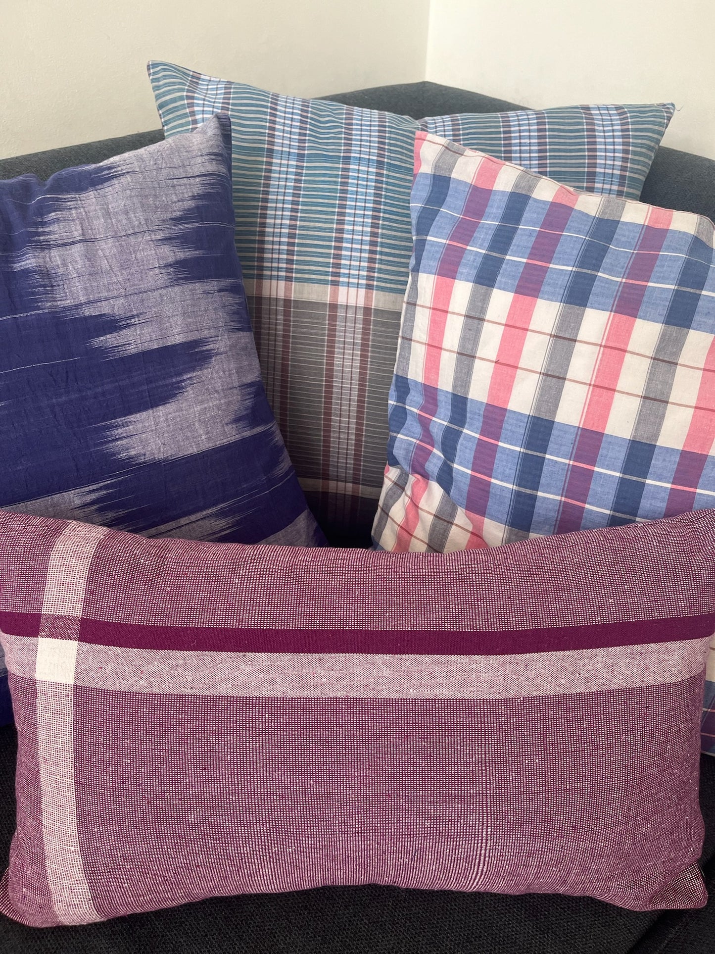 Housse de coussin en coton