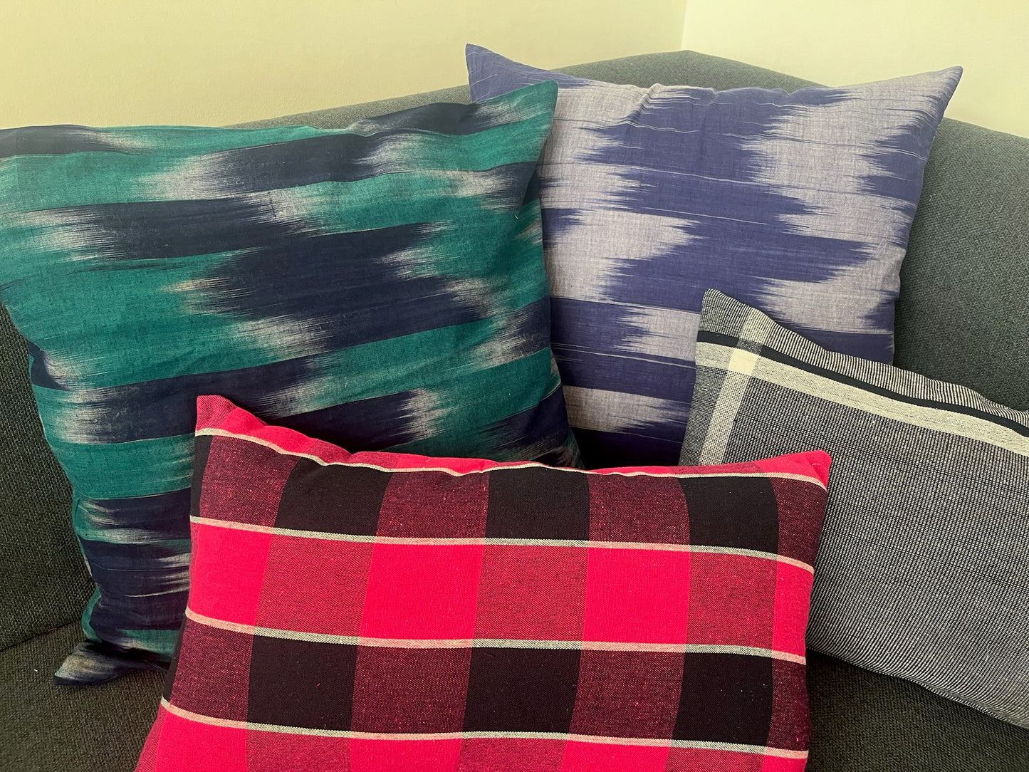 Housse de coussin en coton
