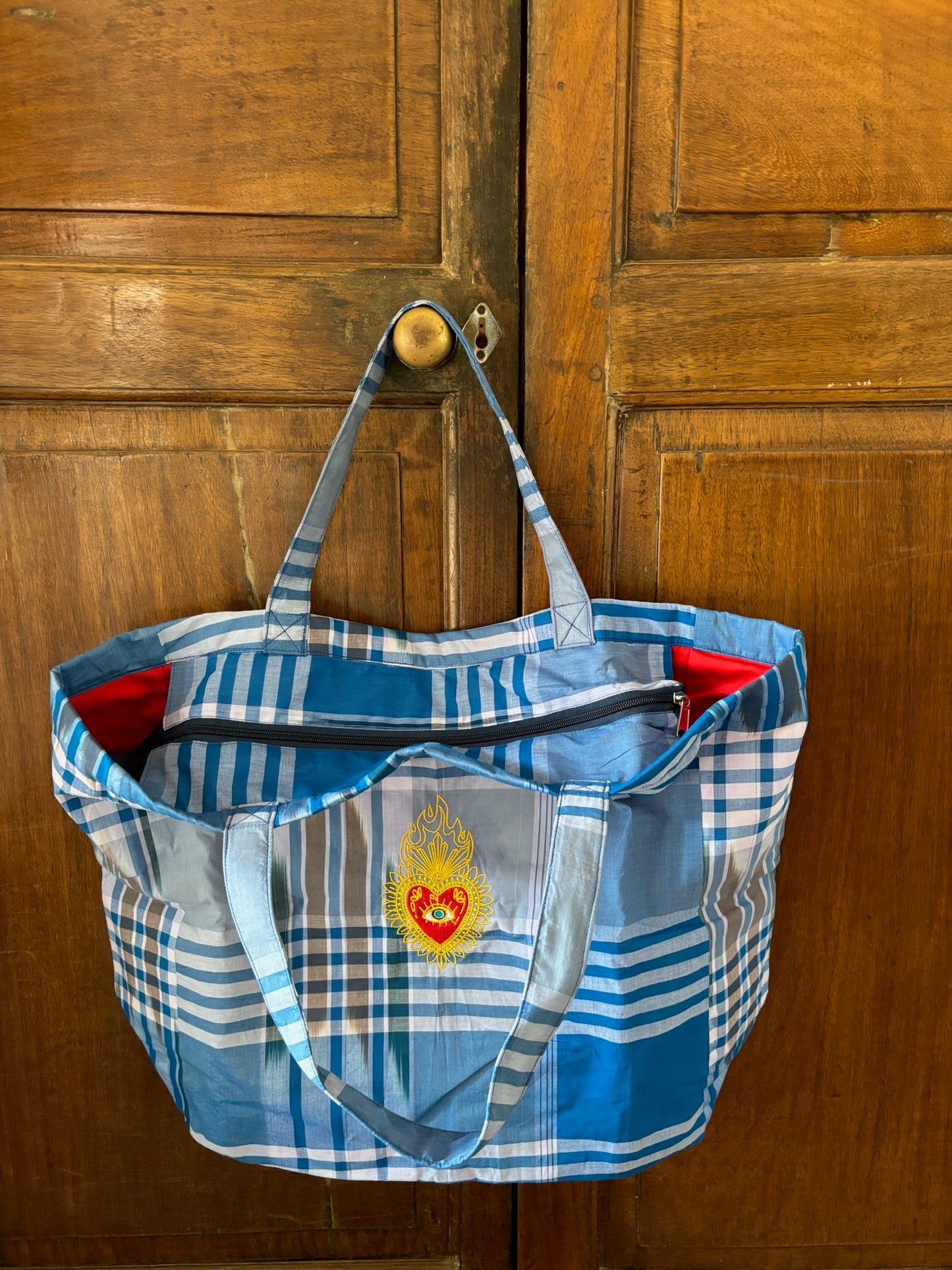 Sac Pondichéry -6- Coeur Flamboyant